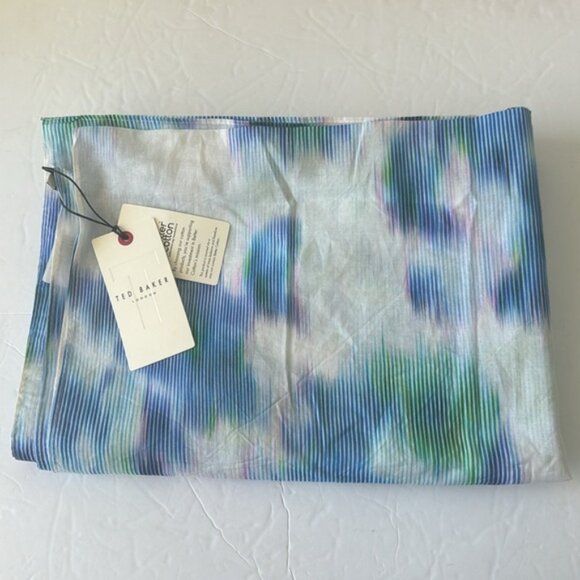 Ted Baker Rectangular  Cotton Beach Sarong Blue multi  72" x 52" NWT - Picture 5 of 9